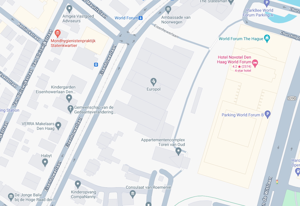 Europol google maps