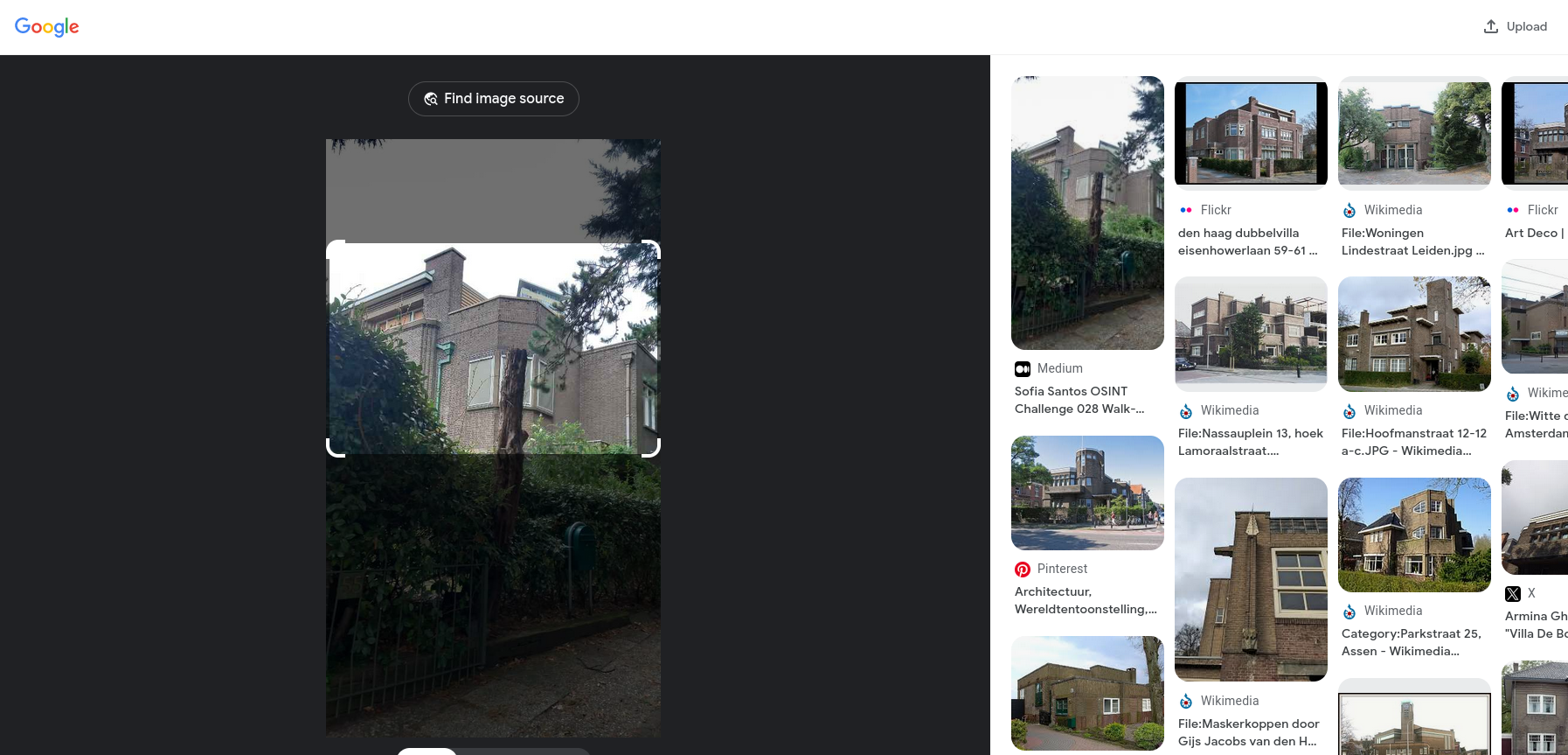 Google reverse image search cropped